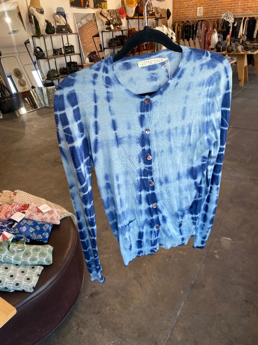 Parkerblue Cashmere Blue Cardigan